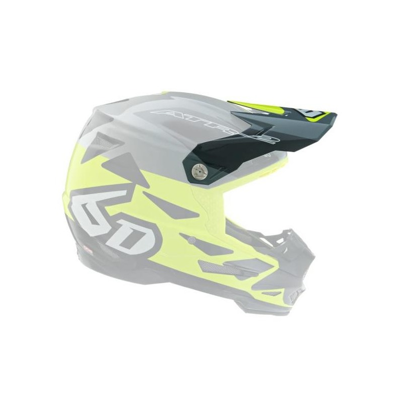 Casquette casque cross 6D ATR-2 Merge jaune/gris/noir brillant