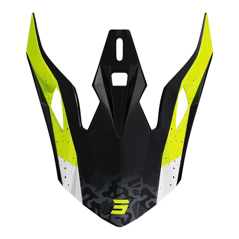 Casquette casque Shot Pulse Airfit black/white/neon yellow glossy