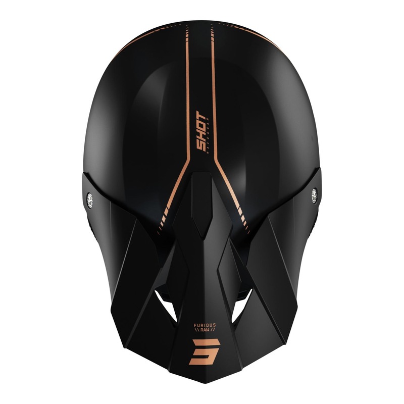 Casquette cross Shot pour casque Furious Raw 3.0 noir/bronze mat
