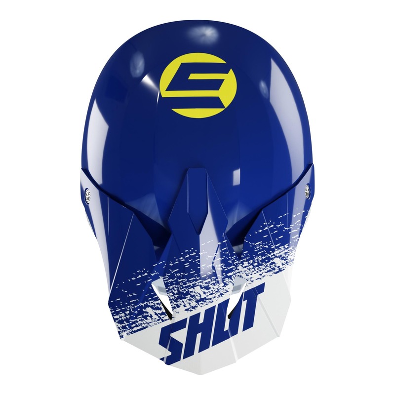 Casquette cross enfant Shot pour casque Furious Roll Kid navy/blanc/ja