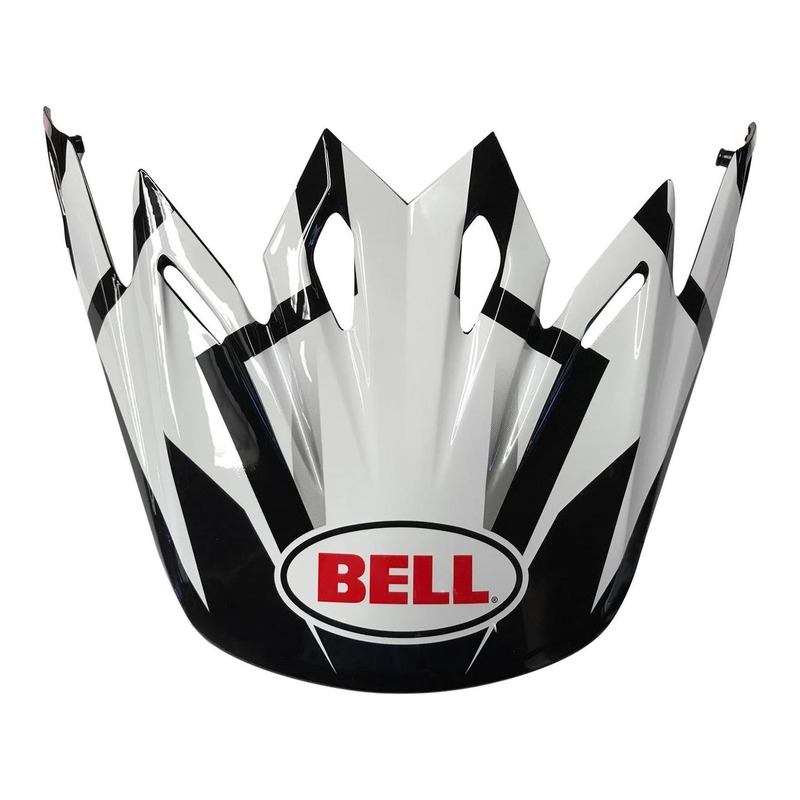 Casquette de casque cross Bell Moto-9 blanc/noir/rouge