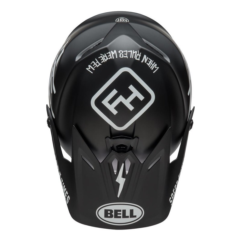 Casquette de casque cross enfant Bell Moto-9 Fasthouse noir/blanc