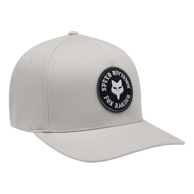 Casquette Fox Racing Badge Flexfit Light grey