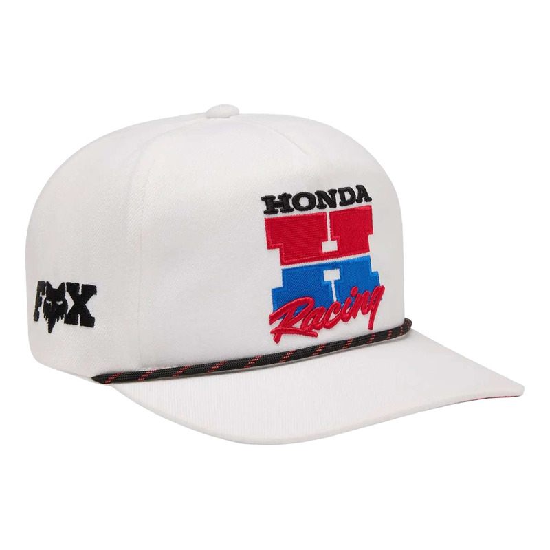 Casquette Fox Racing snapback Honda blanc