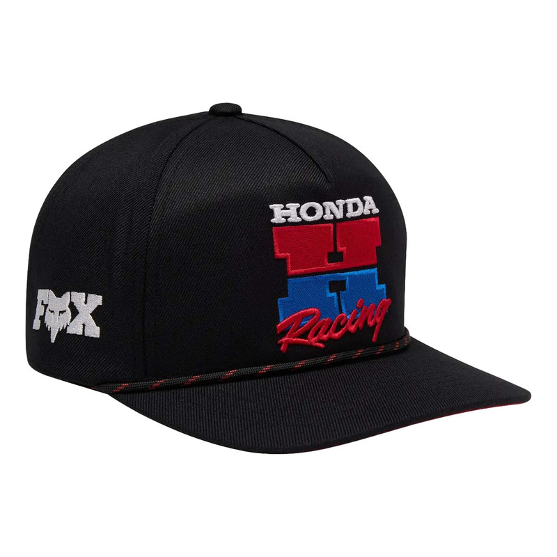 Casquette Fox Racing snapback Honda noir