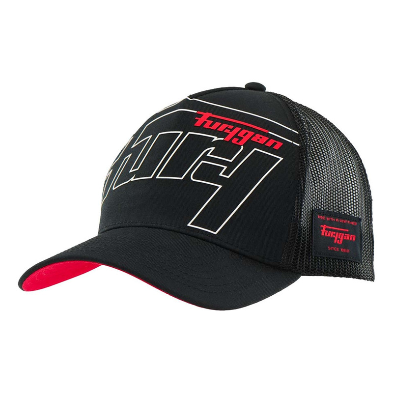 Casquette Furygan Trucker Rage noir/blanc/rouge