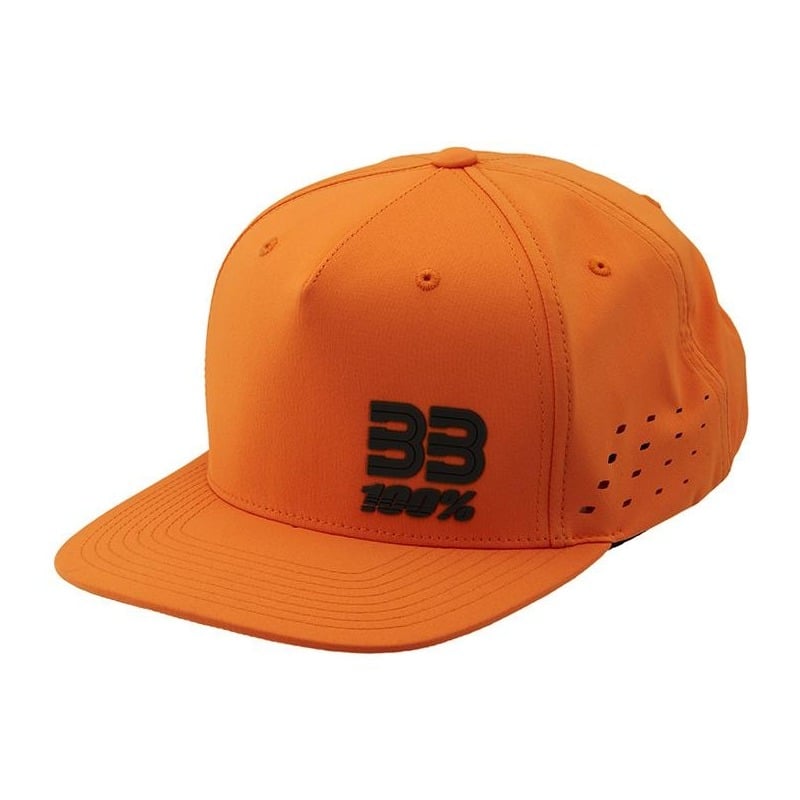 Casquette snapback 100% BB33 Drive Brad Binder orange