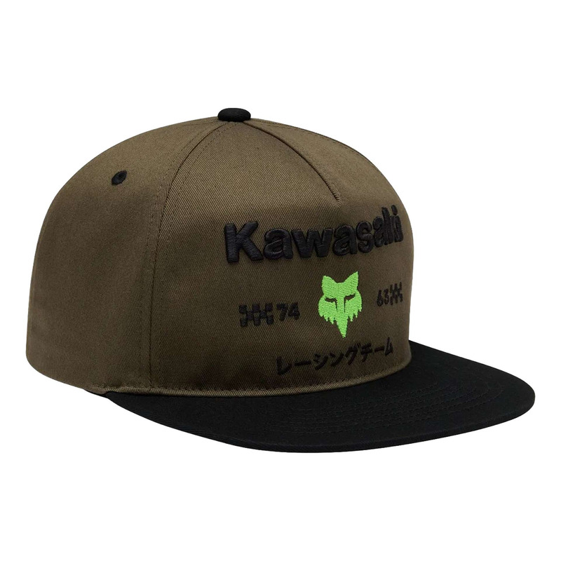 Casquette snapback Fox Racing Kawasaki olive green