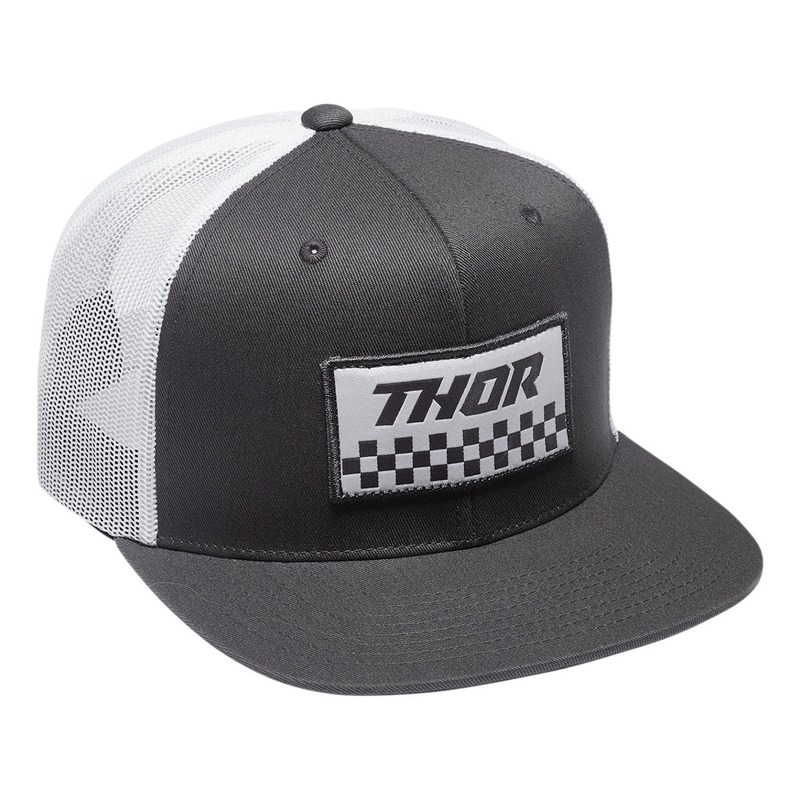 Casquette Thor Checker gris/blanc