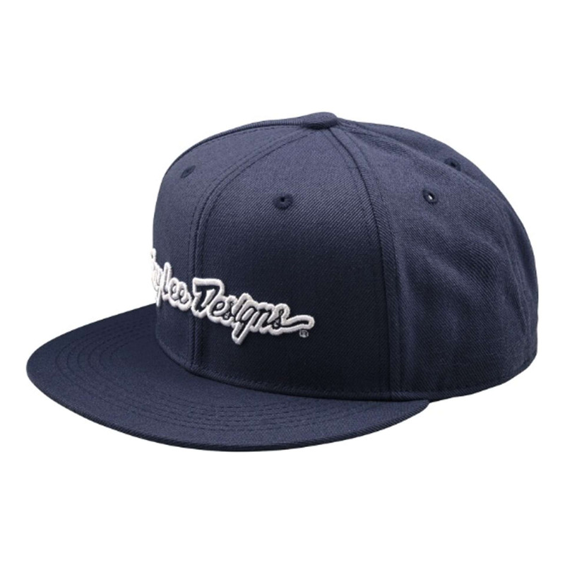 Casquette Troy Lee Designs Flat Bill Signature indigo
