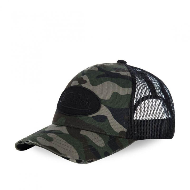 Casquette Von Dutch Camouflage logo noir