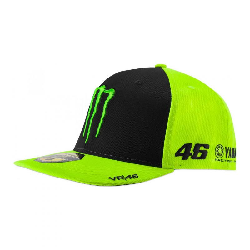 Casquette VR46 Monster on track sponsor jaune fluo/noir