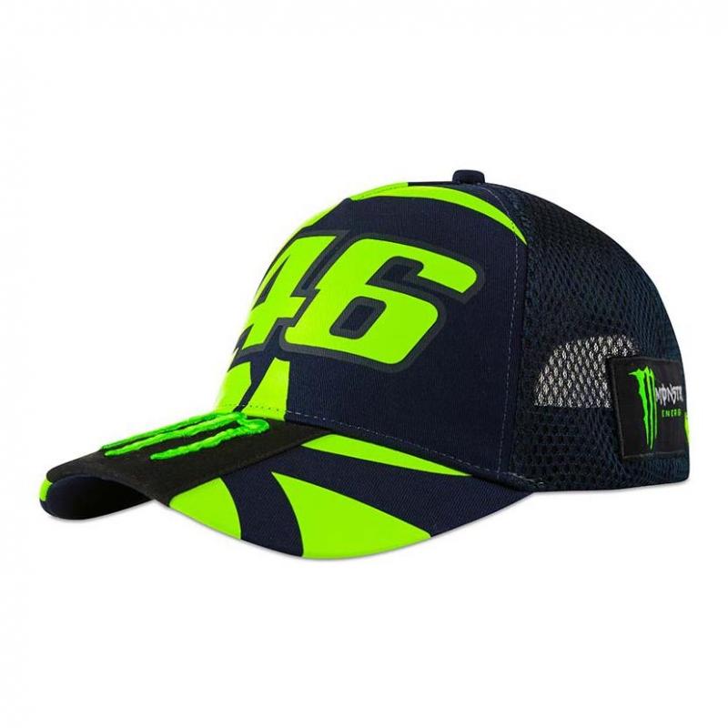 Casquette VR46 Monster Replica trucker mesh bleu 2020