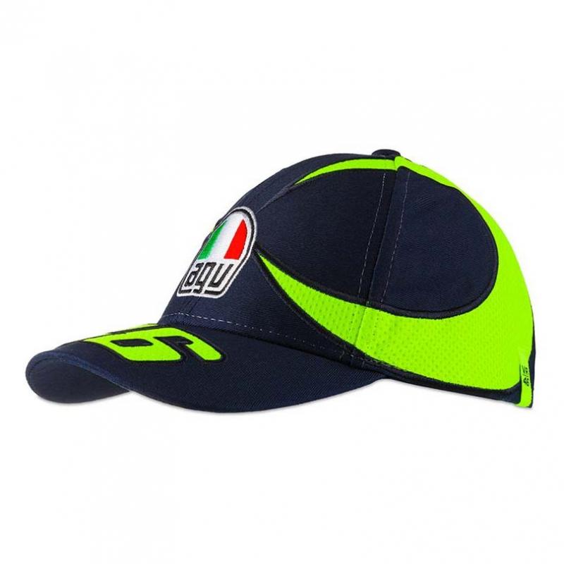 Casquette VR46 Sole & Luna bleu/jaune fluo