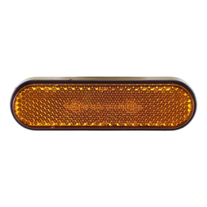 Catadioptre de tube de fourche orange