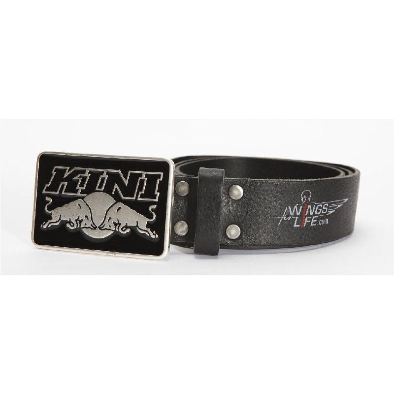 Ceinture cuir Kini Red Bull noire- 95 cm
