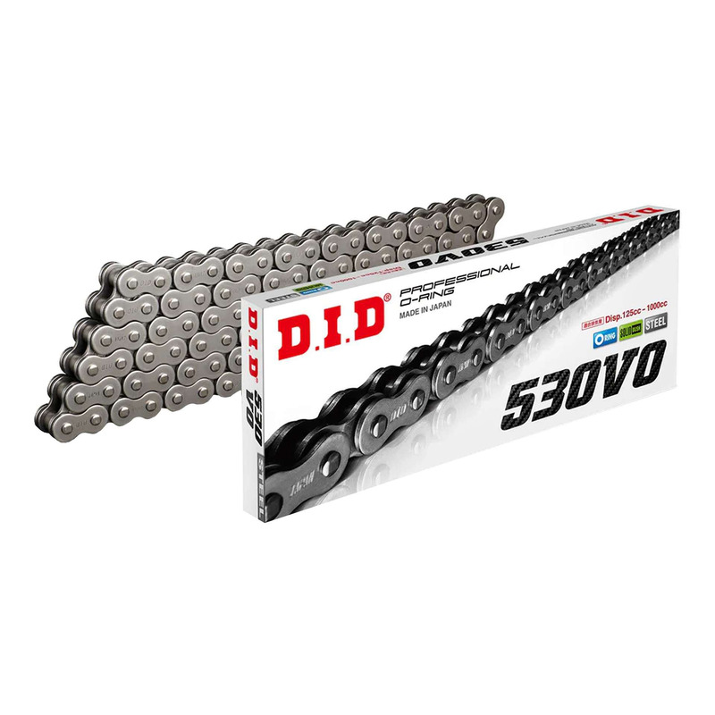 Chaîne de transmission DID 630V 86 maillons noir avec attache à riveter