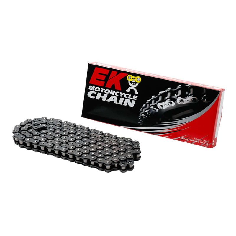 Chaîne de transmission EK Chain 420SR 132 maillons acier avec fermeture à clip