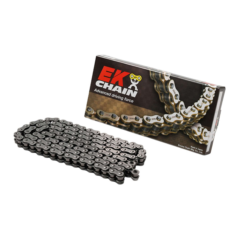 Chaîne de transmission EK Chain 520SRX2 QX-Ring 110 maillons acier avec fermeture à riveter