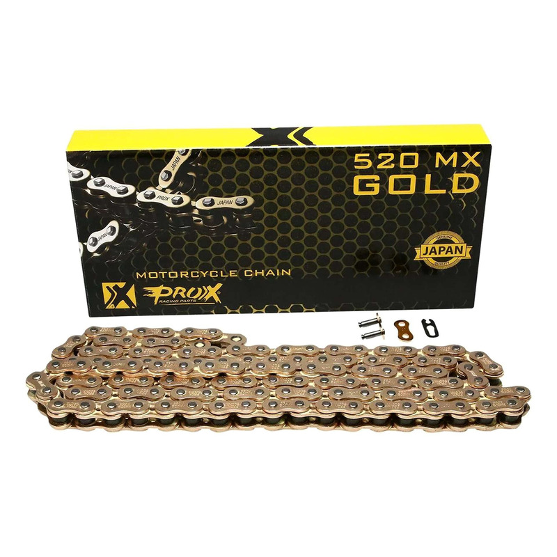 Chaîne PROX Type MX Standard Or Pas 520 - 120 Maillons