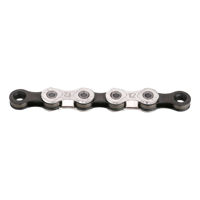 Chaîne vélo 12v KMC X12 126 maillons argent/noir