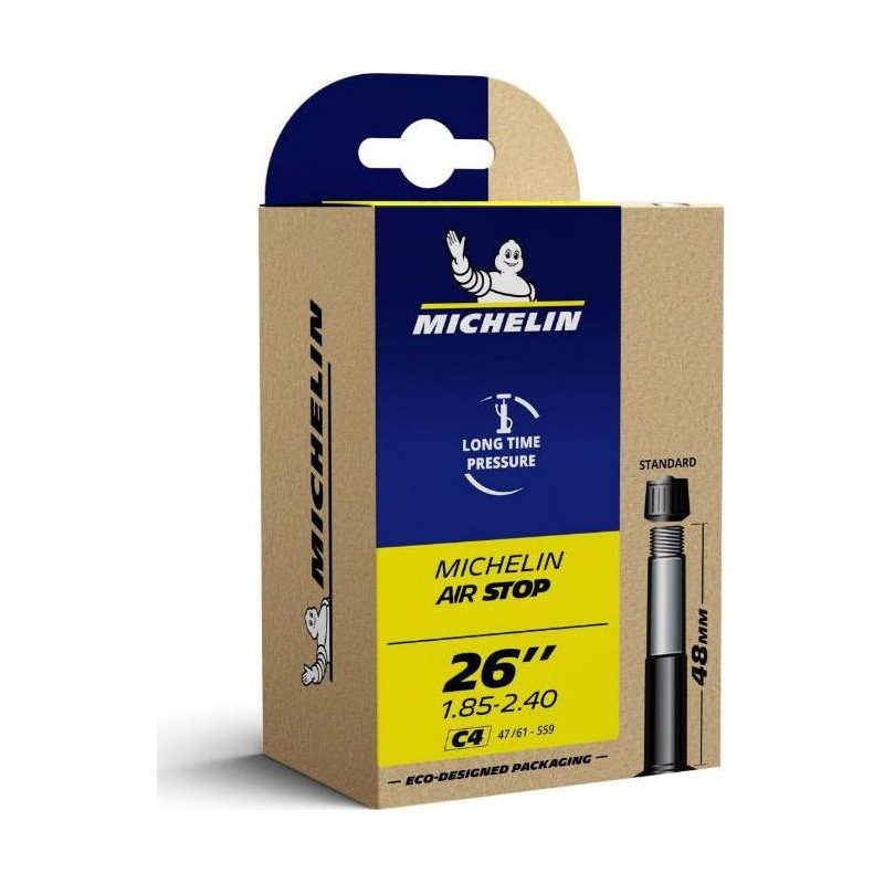 Chambre à Air vélo Michelin Air Stop C4 26" x 1,50/2,50" Schrader 34mm