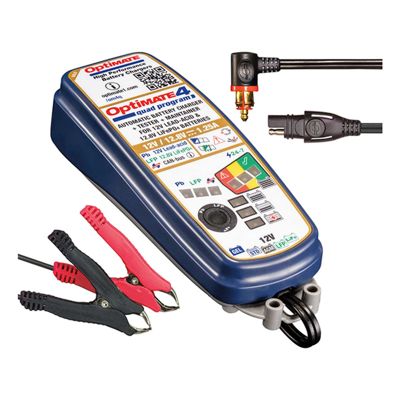 Chargeur de batterie Optimate 4 Quad pour systÃ¨me CAN BUS
