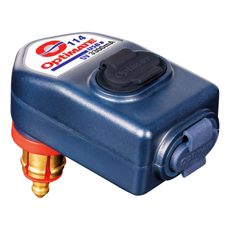 Chargeur double USB Tecmate optimate coudÃ© 90Â° O-114