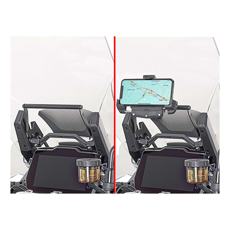 ChÃÂ¢ssis support GPS/Smartphone Givi Triumph Tiger 1200 GT
