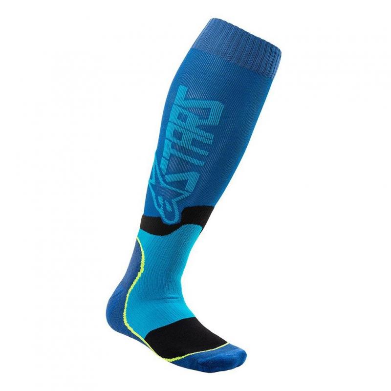 Chaussettes Alpinestars Mx Plus-2 bleu cyan- L