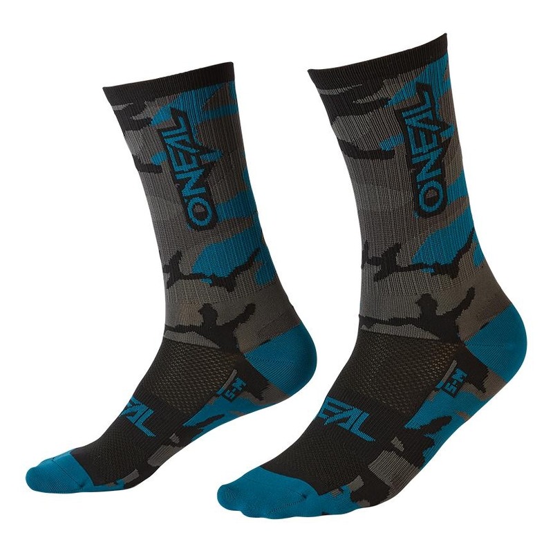 Chaussettes basses O'Neal MTB Performance Camo V.22 gris/bleu/noir- 39