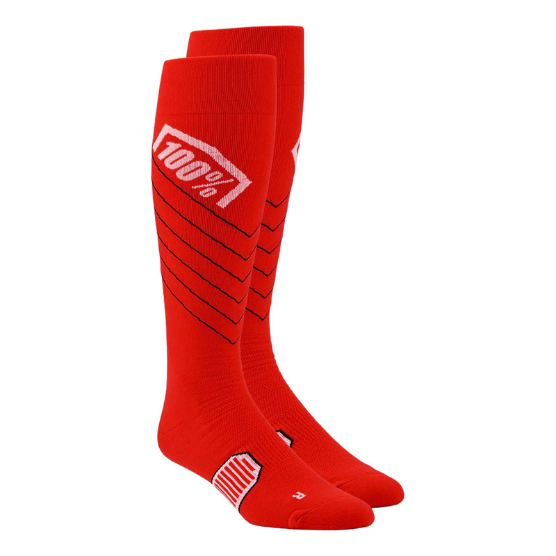 Chaussettes cross 100 % Hi Side MX rouge