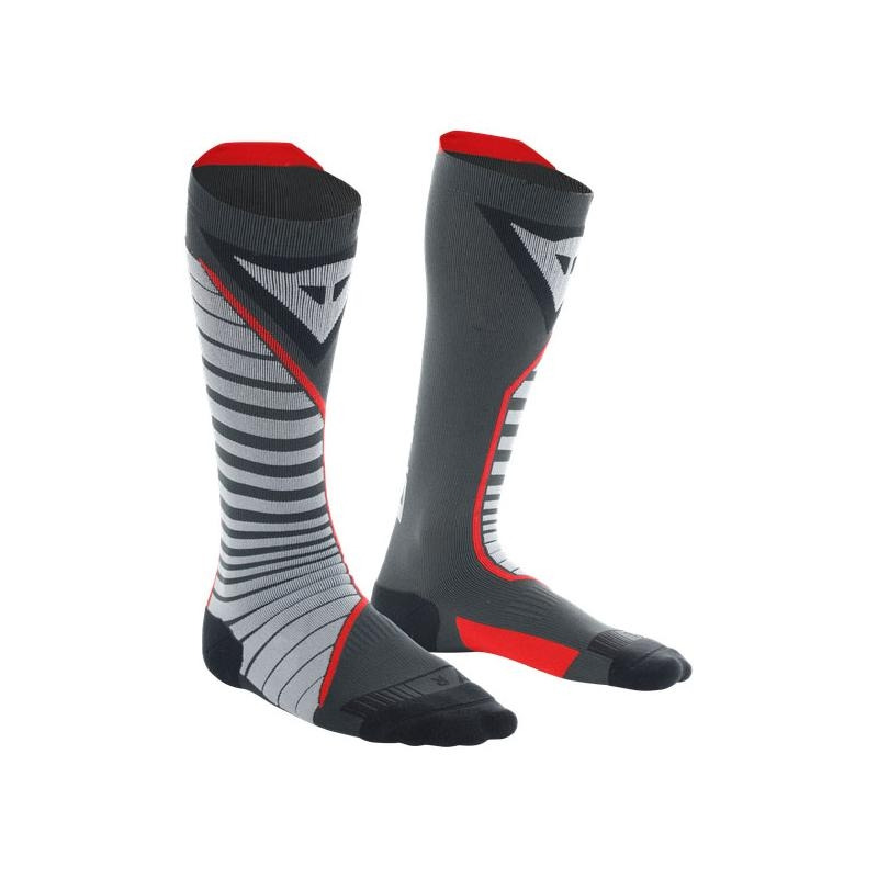 Chaussettes Dainese Thermo Long gris/rouge