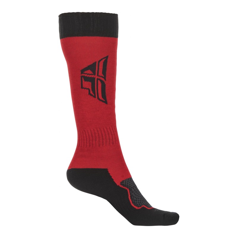 Chaussettes enfant Fly Racing MX Thick rouge/noir