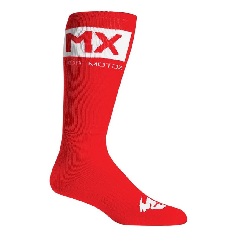 Chaussettes enfant Thor MX Solid Socks rouge/blanc