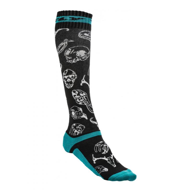 Chaussettes Fly Racing MX Pro Thick noir/vert- L/XL
