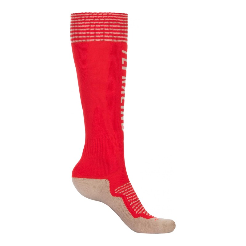 Chaussettes Fly Racing MX Pro Thick rouge/kaki- S/M