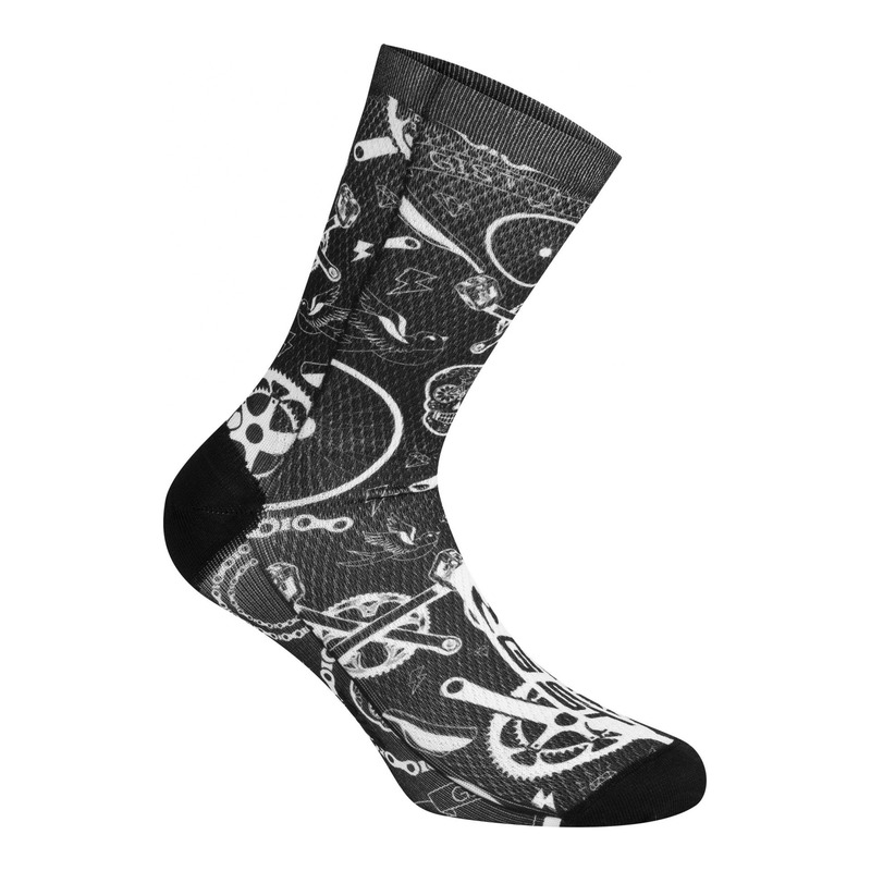Chaussettes Gist Tatoo mi-hautes (16cm) noires- 38-42