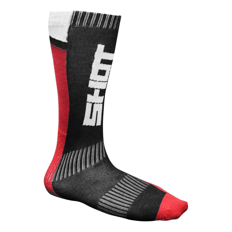 Chaussettes Shot Race noir/rouge- 39/42