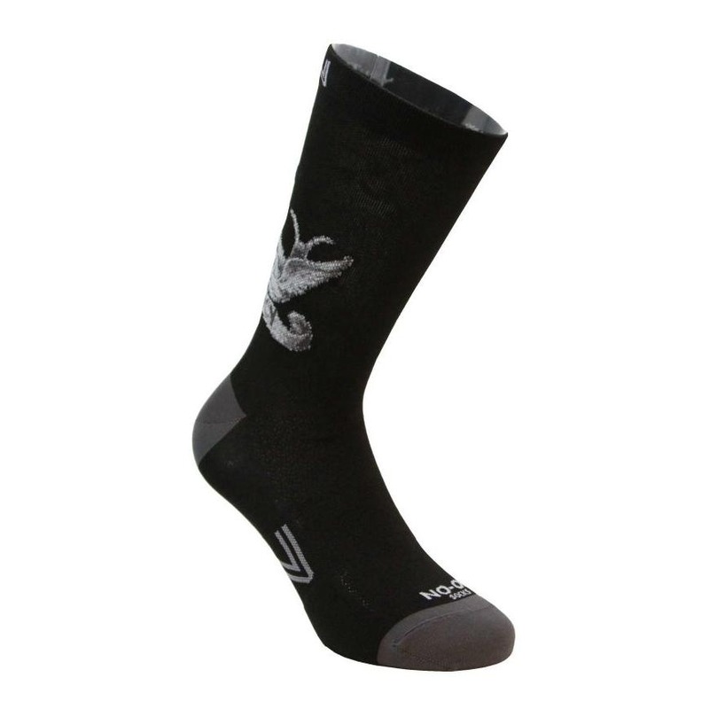 Chaussettes hautes Sixs NO-ON Aero tech Birds noir- 38/42