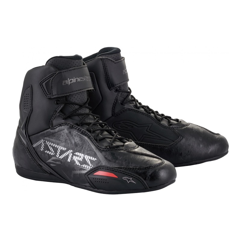 Chaussures moto Alpinestars Faster-3 noir/gun metal