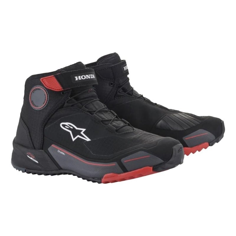 Chaussures moto Alpinestars Honda CR-X Drystars® noir/rouge/gris