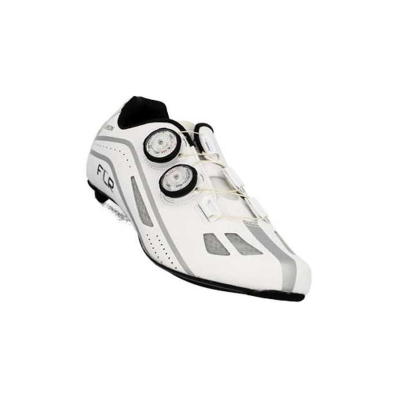 Chaussures vélo de route FLR FXX serrage molette carbone blanc