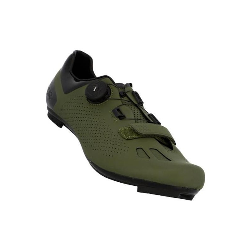Chaussures vélo de route FLR Pro F11 serrage molette cuir microfibres