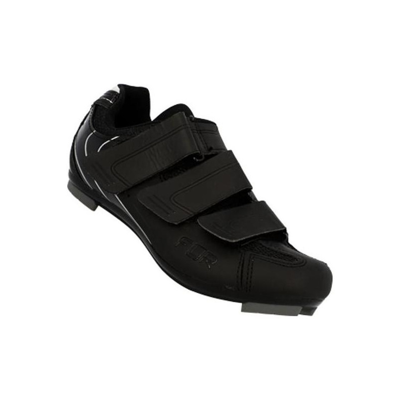 Chaussures vélo de route FLR Pro F35 cuir microfibres noir bandes vel
