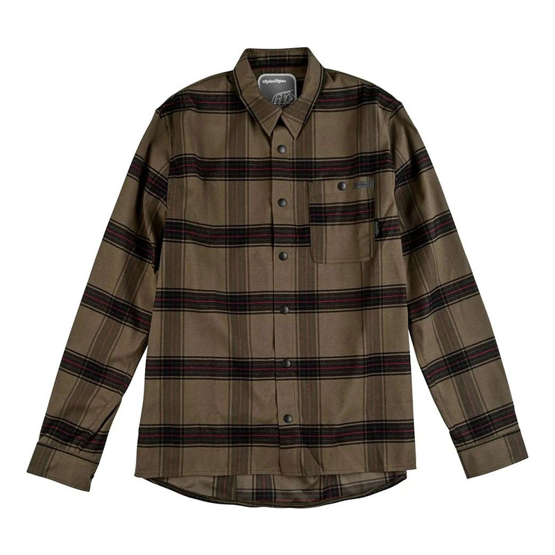 Chemises Troy Lee Designs Grind Flannel YG Plaid dark pine