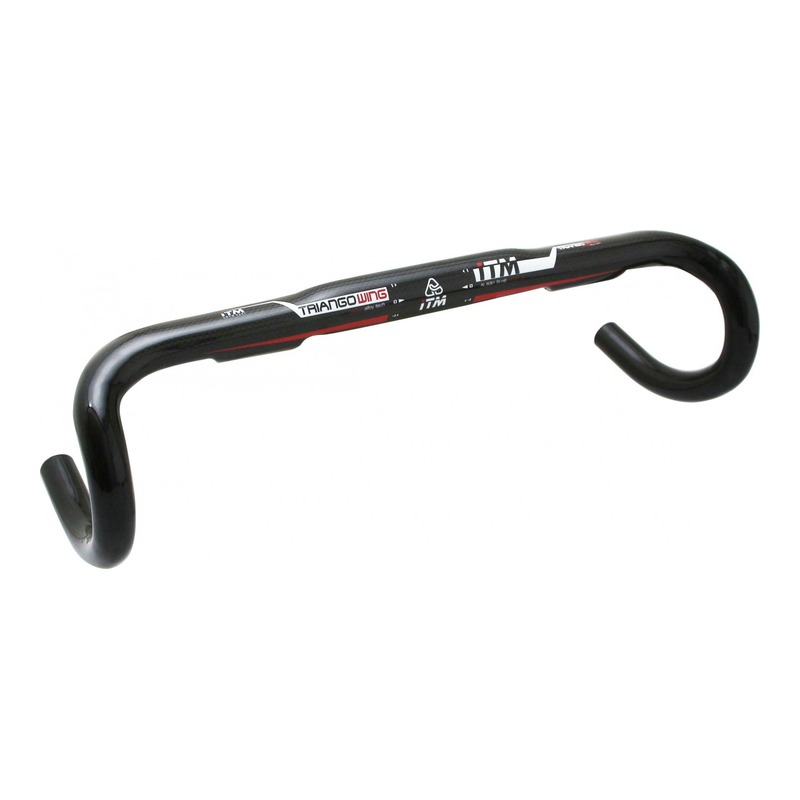 Cintre vélo de route Itm R Triango profil ailé noir (ø31,8mm)- 420
