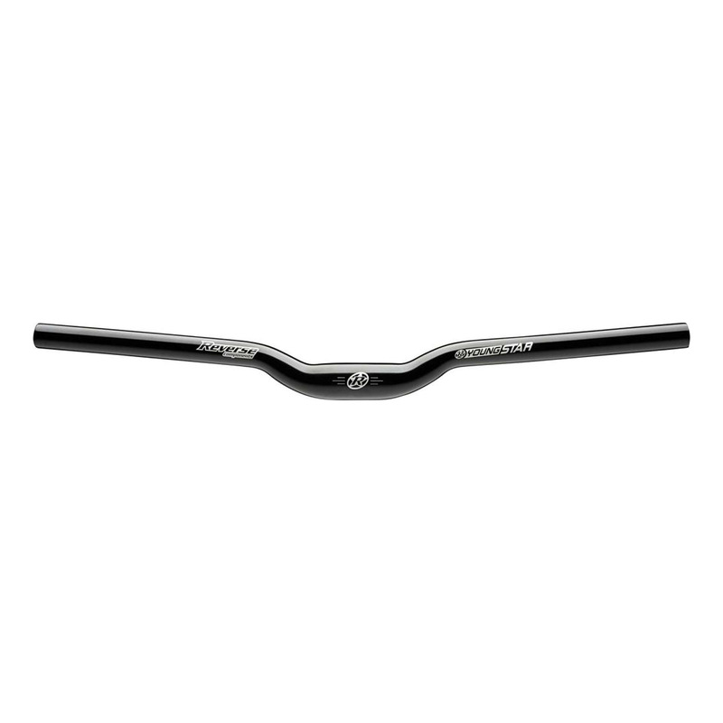 Cintre VTT enfant relevÃ© 22mm Reverse Youngstar 560mm Ã  31,8mm noir