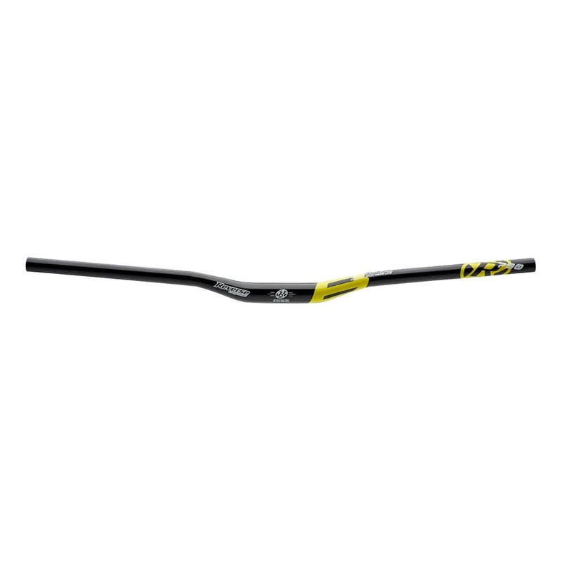 Cintre VTT relevÃ© 18mm Reverse Base 790mm Ã  31,8mm noir/jaune