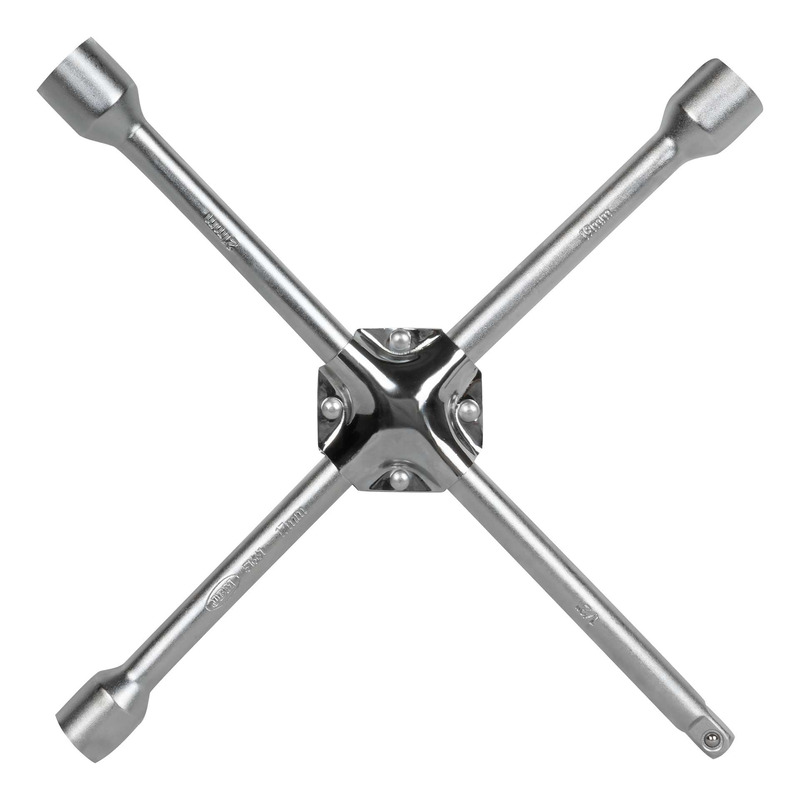 Clé à écrou en croix JBM 1/2" 17, 19, 21 mm